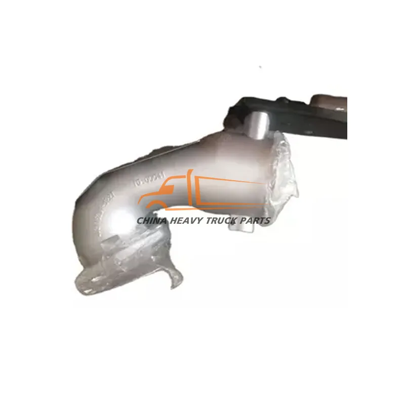 202V15201-6227 Exhaust Curved Pipe-With Butterfly Brake Valve