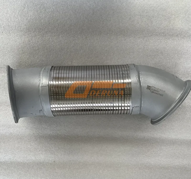 DZ9112540118 Exhaust Corrugated D=120 L=460 With Elbow (Under Clamp)
