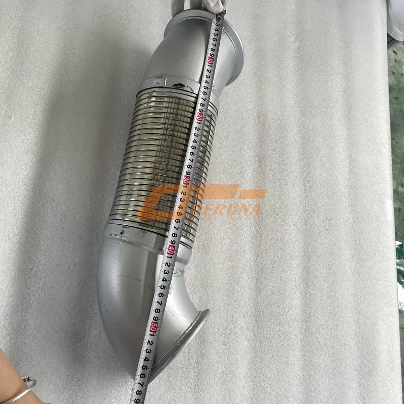 DZ95319540008 Exhaust Ripple D=120 L=570 With Elbow (Under Clamp)
