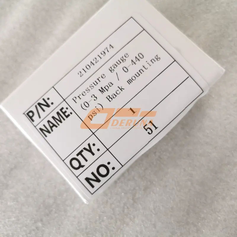 210421974 Pressure Gauge (0-3 Mpa / 0-440 Psi) Back Mounting