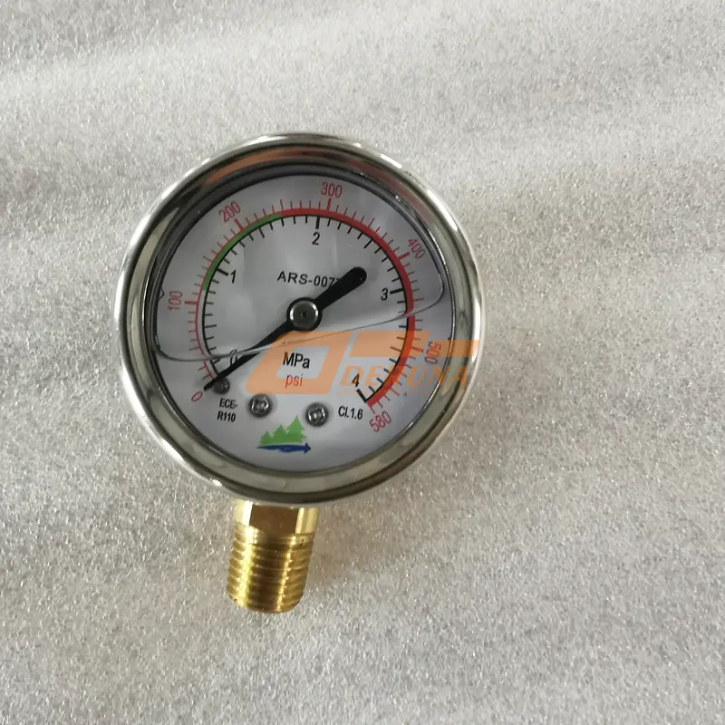 210611708 Pressure Gauge (0-3 Mpa / 0-440 Psi) Bottom Mounted