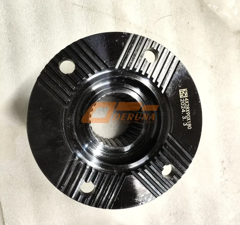 AZ9112320631 180X4 Gearbox Shank Flange With Groove H=90 Fine Spline Z=28