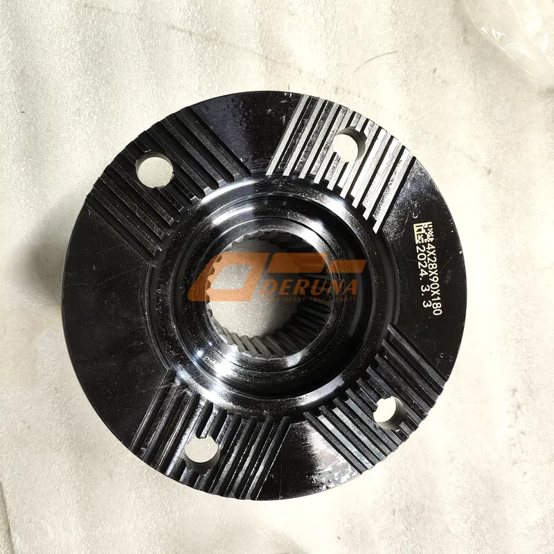 AZ9112320631 180X4 Gearbox Shank Flange With Groove H=90 Fine Spline Z=28
