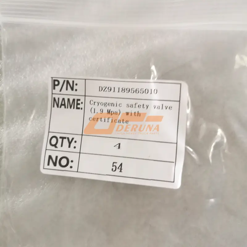 DZ91189565010 Cryogenic Safety Valve (1.9 Mpa) With Certificate
