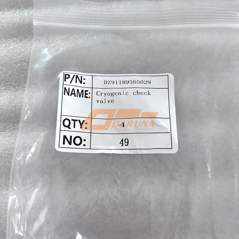 DZ91189565029 Cryogenic Check Valve