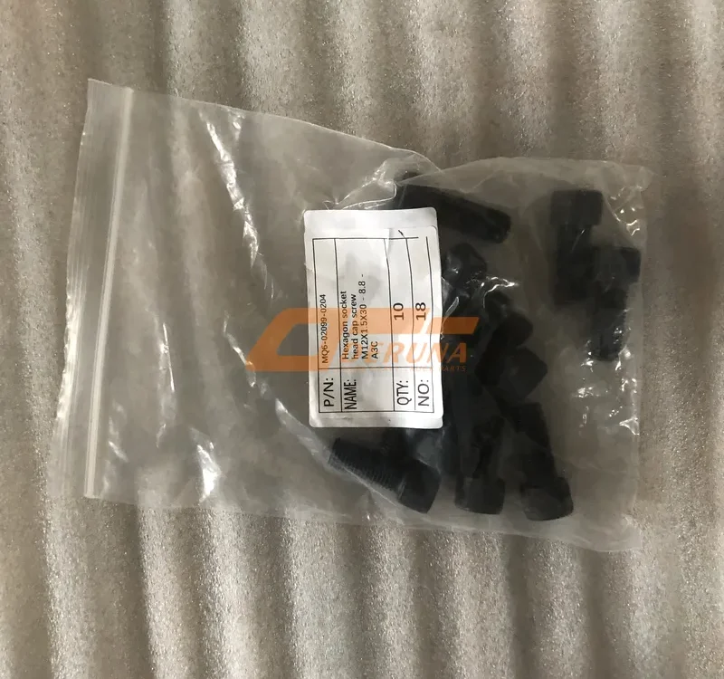 MQ6-02099-0204 Hexagon Socket Head Cap Screw M12X1.5X30 - 8.8 - A3C