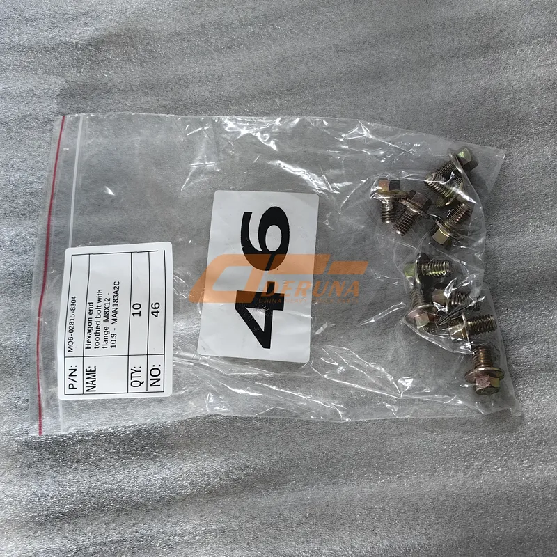 MQ6-02815-8304 Hexagon End Toothed Bolt With Flange M8X12 - 10.9 - Man183A2C