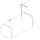 Sitrak 600L Right-Mounted Aluminum Alloy Fuel Tank (675x620 Section/Heated Suction And Return Oil)