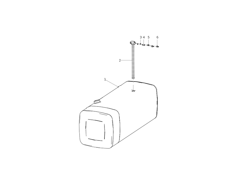 Sitrak 860l Right-Mounted Aluminum Alloy Fuel Tank (Mc11/300 Frame/700x700 Cross-Section Tank/Heated Suction And Return Oil)