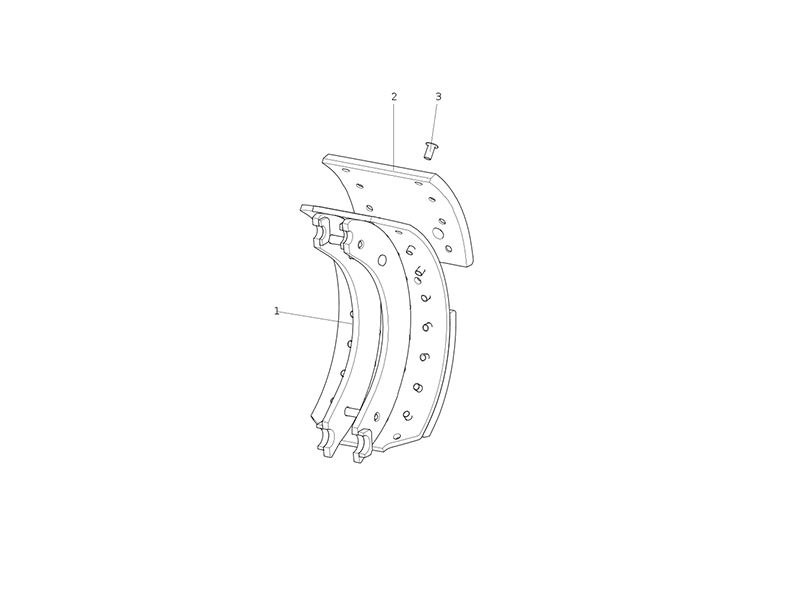 Sitrak Brake Shoe With Lining Assembly