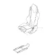Sitrak C7 Dual Locking Lightweight Sliding Right Seat W/ Seat Belt