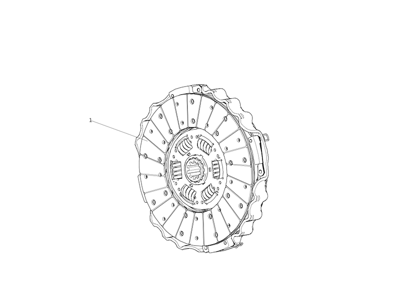 Sitrak Ch430-19 Pull Type Diaphragm Spring Clutch Assembly (21 Slave)