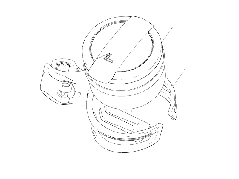 Sitrak Mobile Ashtray Assembly