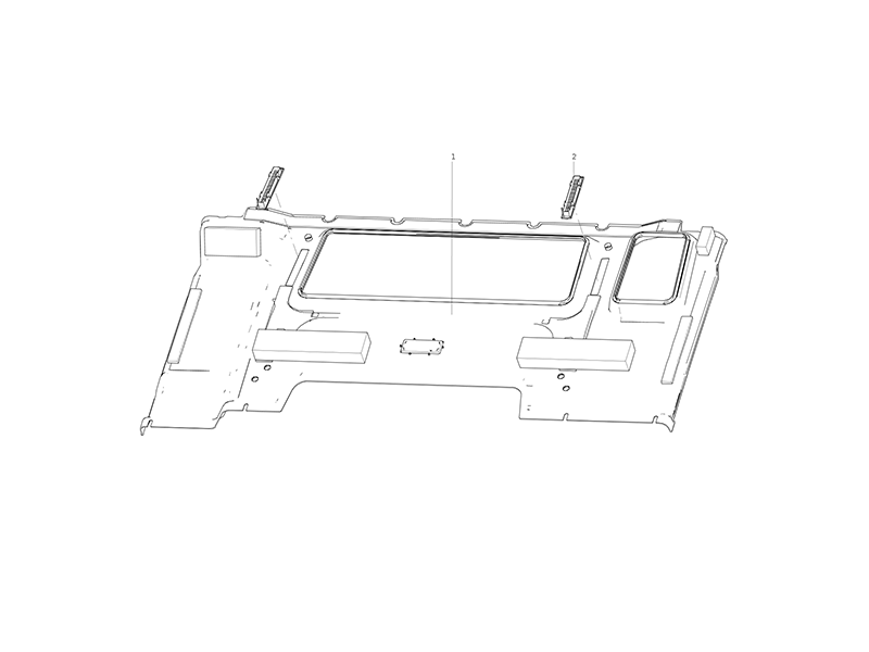 Sitrak Narrow Body Standard Rear Perimeter Liner (With Sleeper With Rear Window)