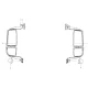 Sitrak Truck C7 Narrow Body Cab Power Mirrors