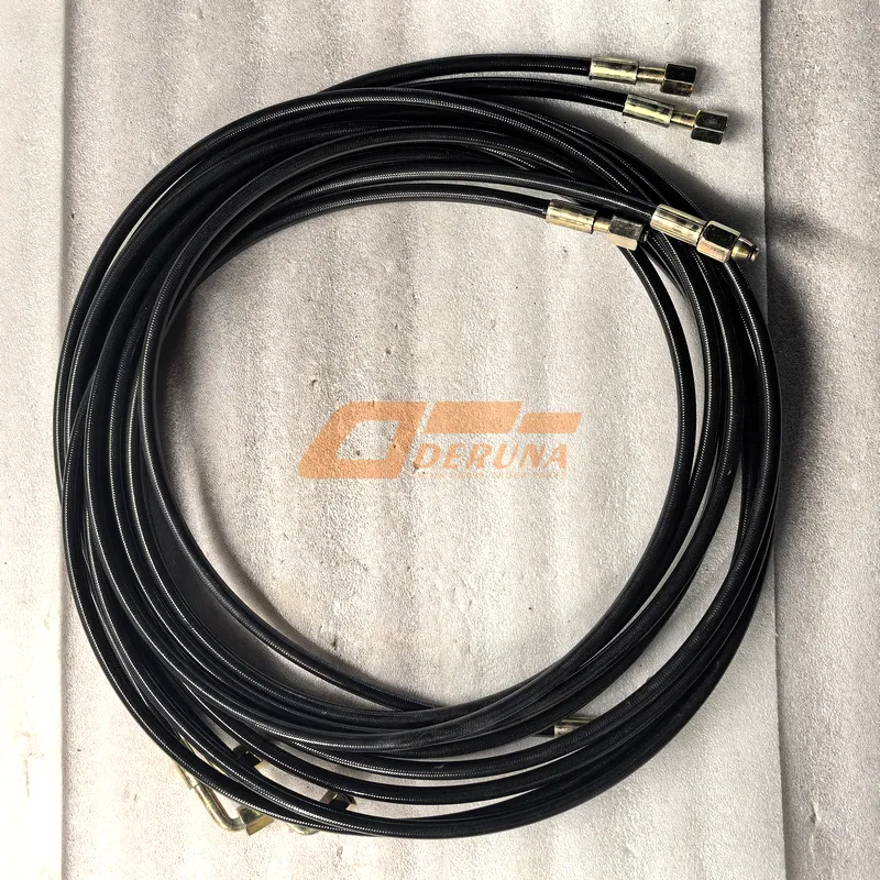 WG9719821005 Cab Lift Hose L=2600 Single Braided Fitting