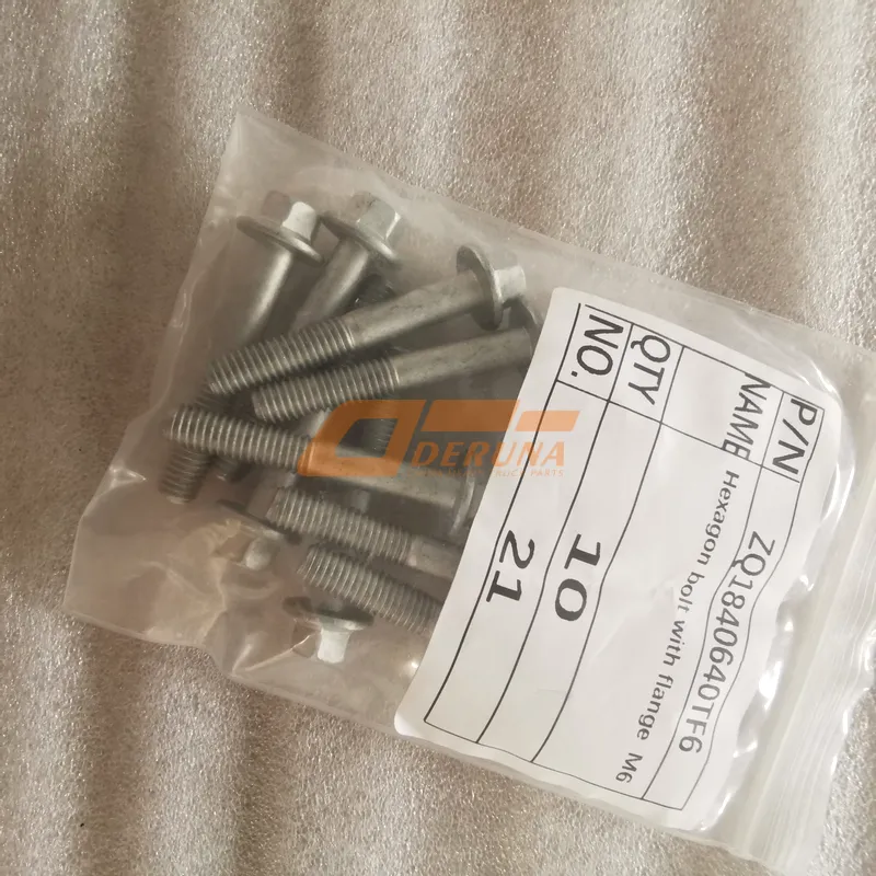 ZQ1840640TF6 Hexagon Bolt With Flange M6