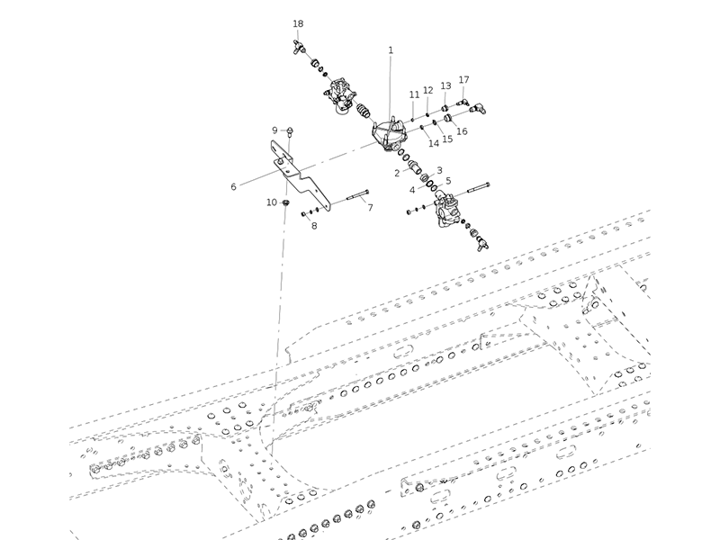 Sitrak Dual Front Axle Abs Disc Brakes (V320) (Pickup Port V110/With Gb7258 Test Connector)