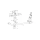 Sitrak Rear Lateral Stabilizer For Dump Trucks, Version 20 (Frame Rear Wide 850/Solid Bar)