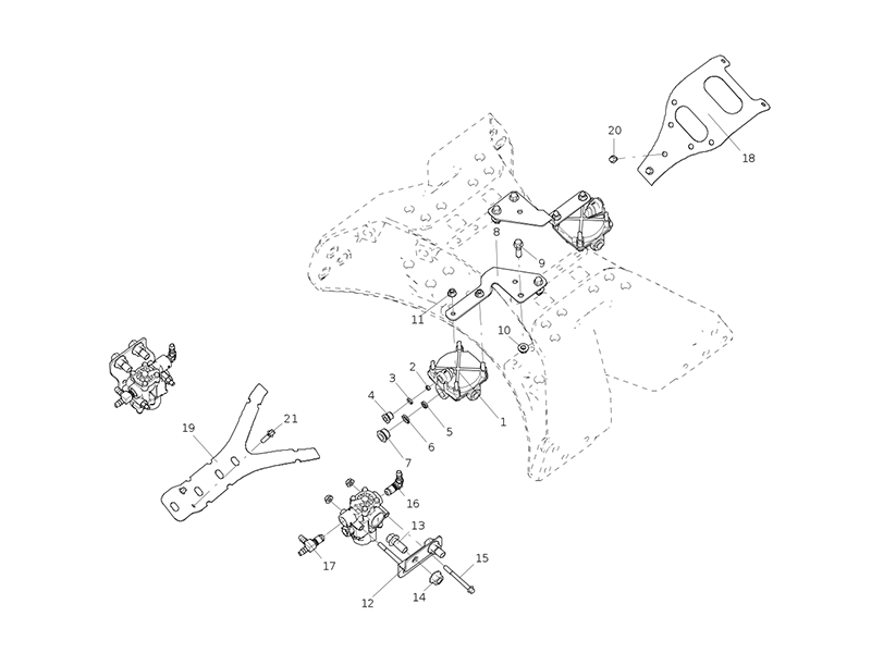Sitrak St Dual Rear Axle Brake Unit Abs (Cast Crossmember/300 Frame/With Gb7258 Test Connector)