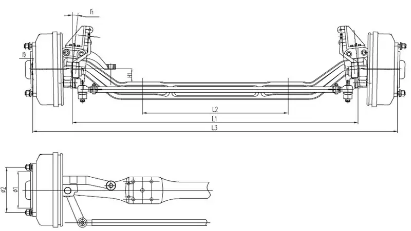 Technical Parameters of Foton Truck Front Axle