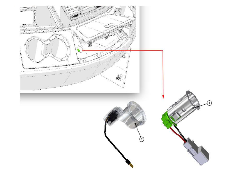 Beiben Cigarette Lighter Module