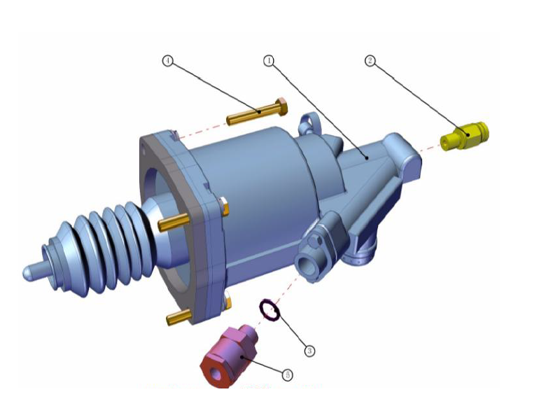 Beiben Clutch Work Cylinder