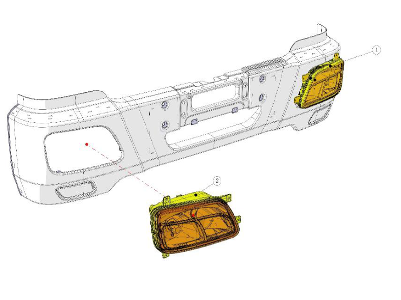 Beiben Combination Headlight Module