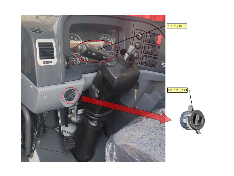 Beiben Combination Switch Headlight Module