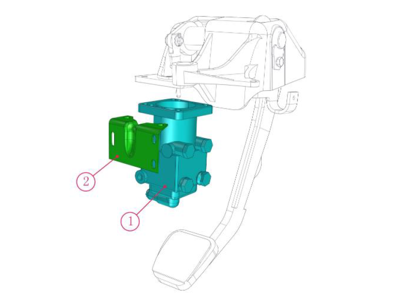 Beiben Dual Circuit Air Brake Valve