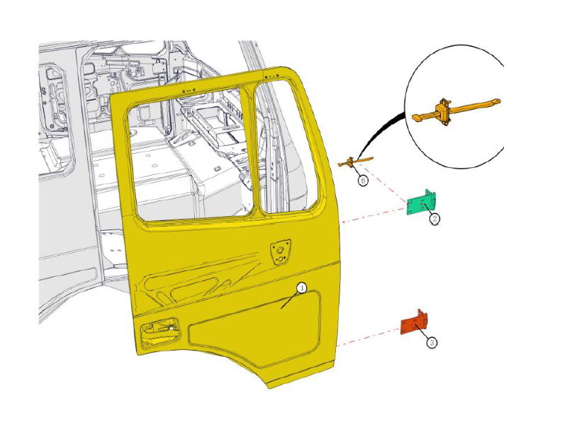 Beiben Right Door Body