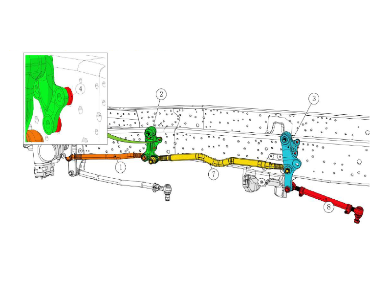 Beiben Second Steer Axle Transmission Module