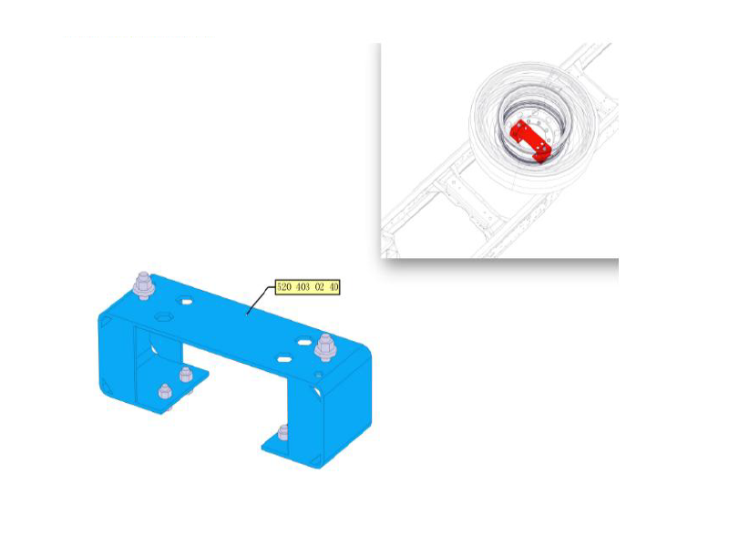 Beiben Spare Tyre Carrier Module