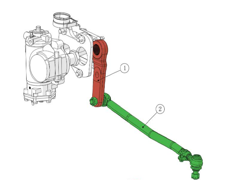 Beiben Steering Luffing Arm Tie Rod Module