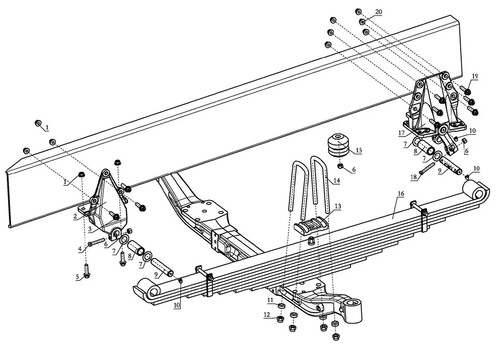 SHACMAN Suspension- Front Suspension