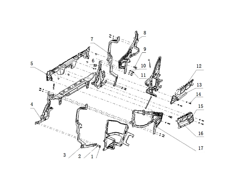 Shacman X6000 Bumper System