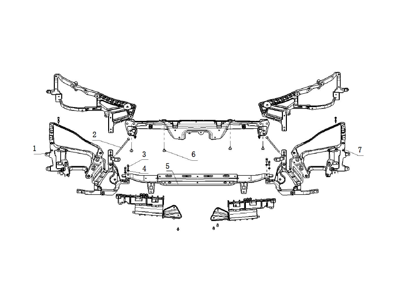 Shacman X6000 Bumper System