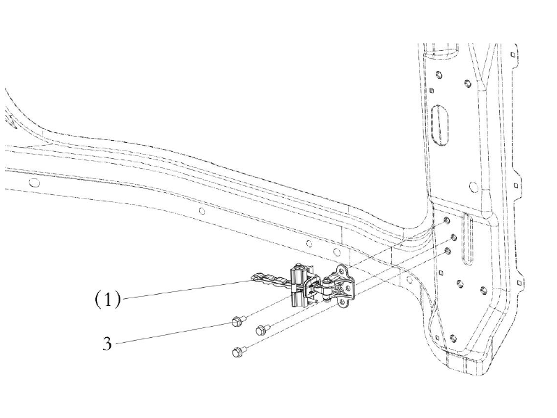Shacman X6000 Door Stopper_rh