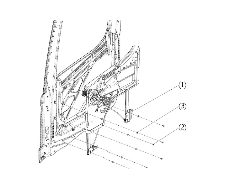 Shacman X6000 Door Window Lifter_rh