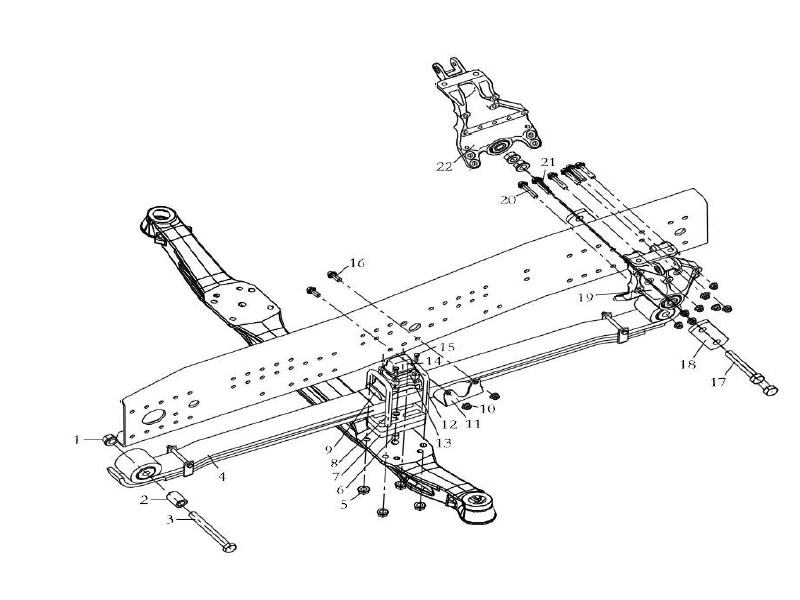 Shacman X6000 Front Suspension