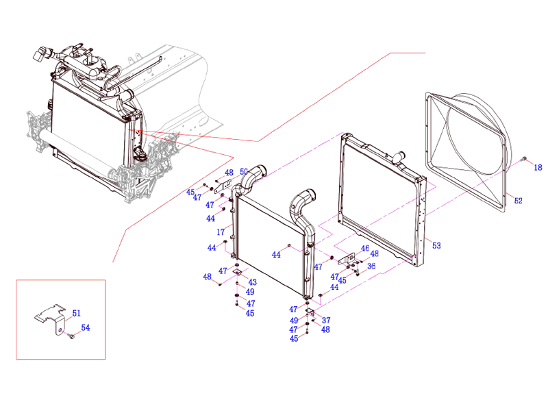 FAW Cooling System Module Assembly