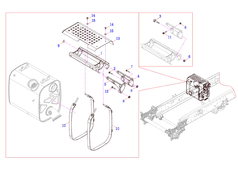 FAW Exhaust And Tail Gas Treatment System Module
