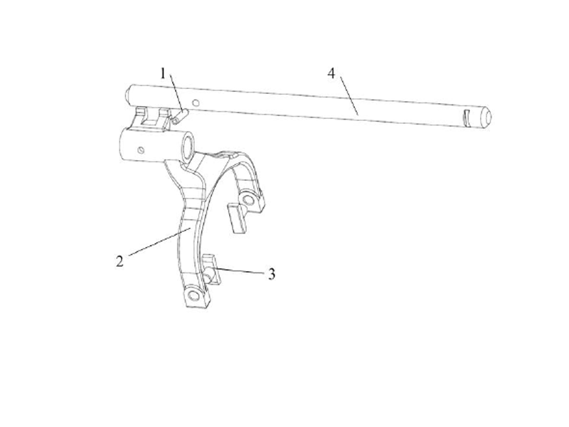 FAW Transmission Assembly-3Rd/4Th Shifting Fork Shaft Assembly