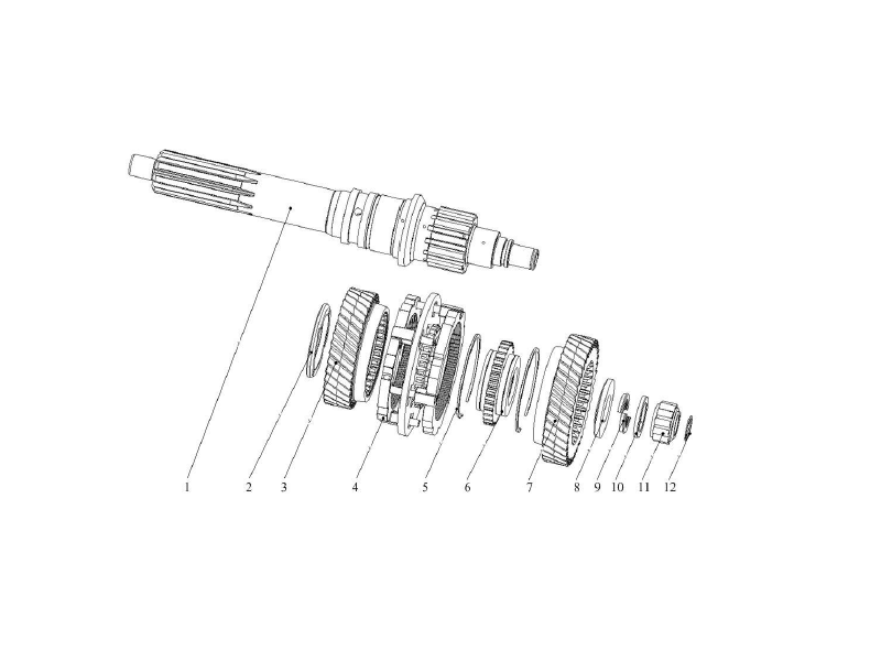 FAW Transmission Assembly-Input Shaft Assy