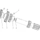 FAW Transmission Assembly-Left Countershaft Assy