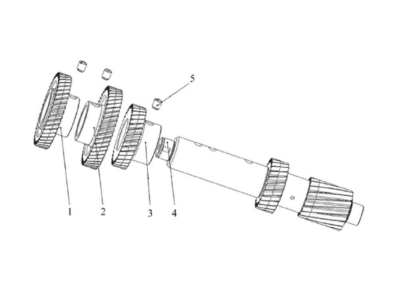 FAW Transmission Assembly-Left Countershaft Assy