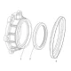 FAW Transmission Assembly-Rear Bearing Assy Of Main Shaft Assembly And  Dustproof Cover