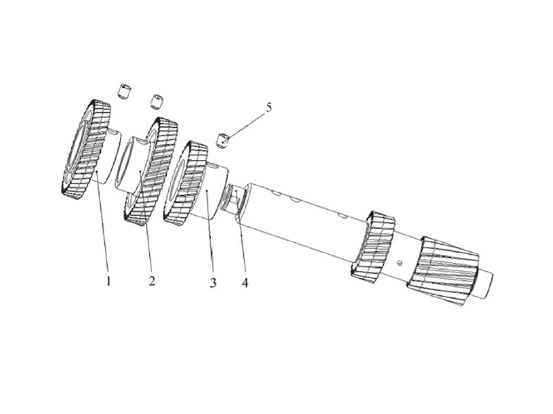 FAW Transmission Assembly-Right Intermediate Shaft Assembly