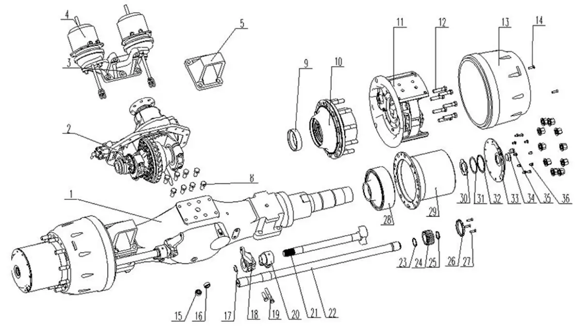 FAW Truck Rear Axle
