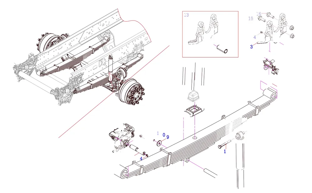 FAW Truck Suspension-Front Suspension Module